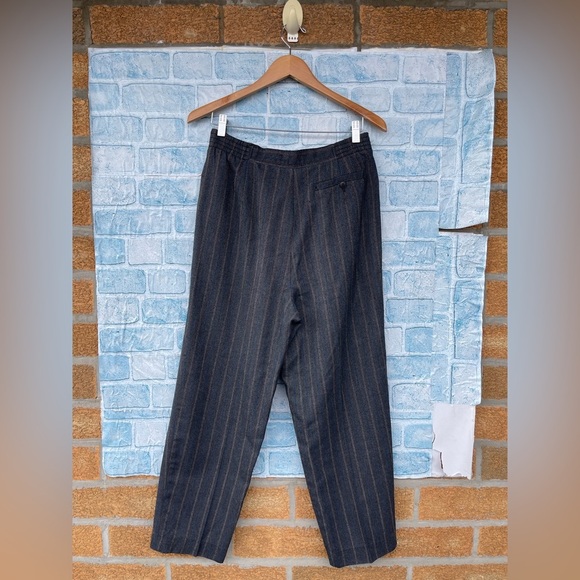 THE VINTAGE TWIN NYC Striped Trousers size 14 - Picture 11 of 12